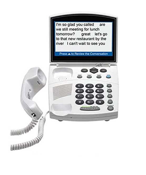 Good gifts for old people who are hard of hearing - Captioned Telephone. Good gifts for old people who are hard of hearing - Captioned Telephone.