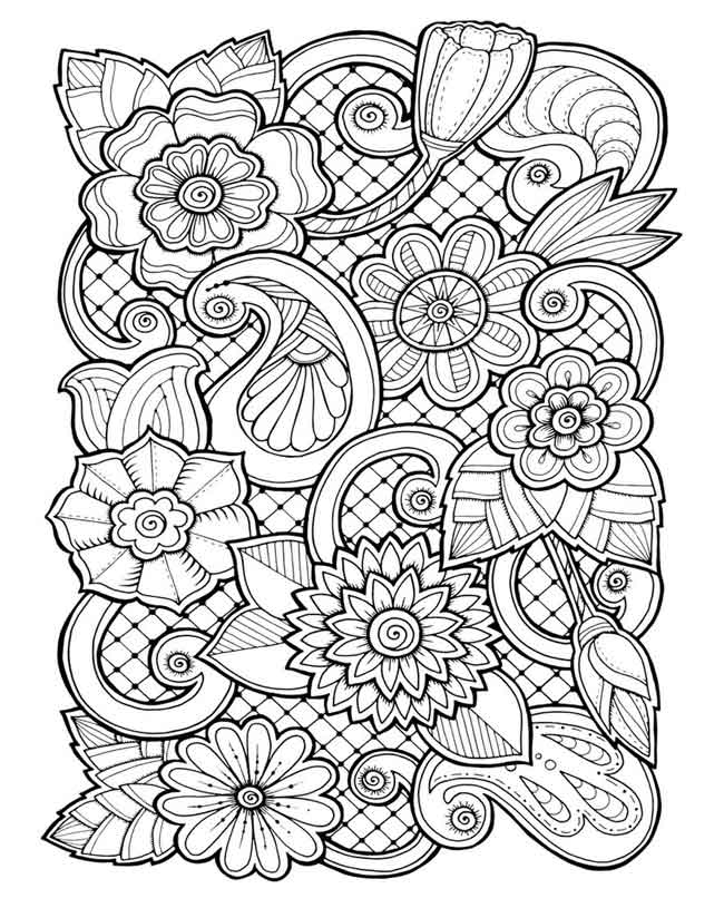 Easy Coloring Pages for Seniors