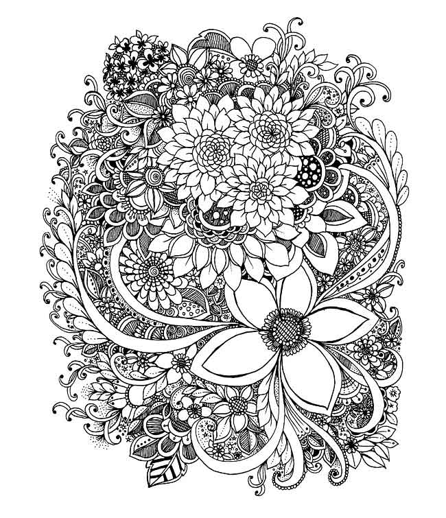 Easy Coloring Pages for Seniors
