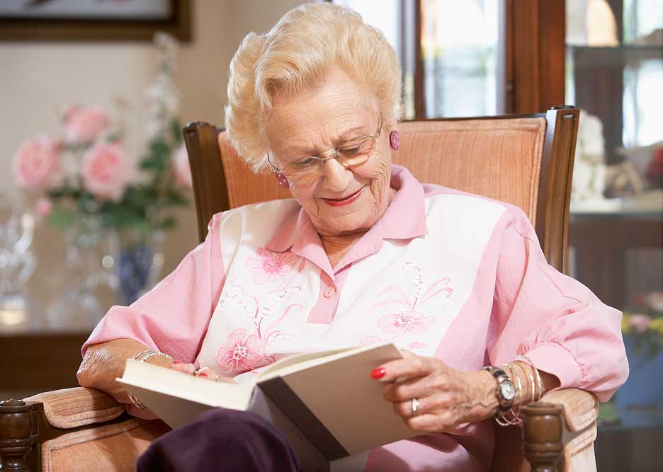 Activities for seniors with limited mobility, reading