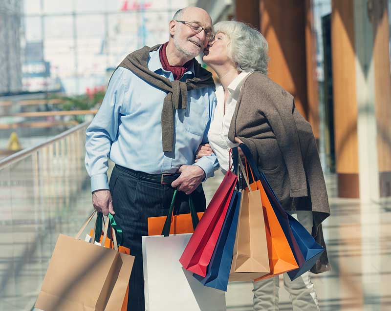 Enjoying senior citizen discounts Enjoying senior citizen discounts
