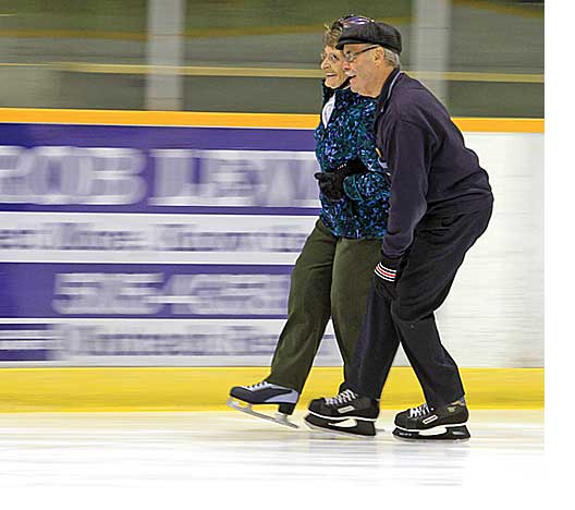What's a good first date for seniors? - Head to a Rink for Skating. This fellow is 90! What's a good first date for seniors? - Head to a Rink for Skating. This fellow is 90!