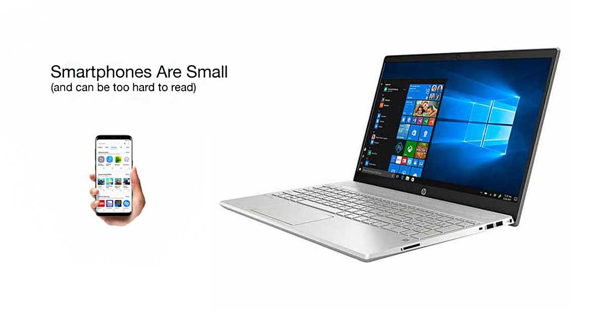 best computer for senior citizens, laptop vs smartphone