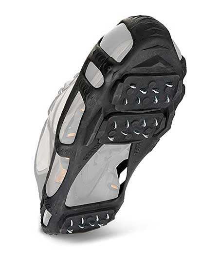 Fall Prevention for Seniors, in winter wear snow cleats over your shoes or boots