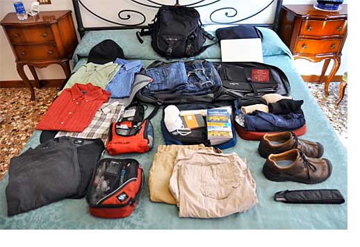 International travel for senior citizens. Pack LIGHT!