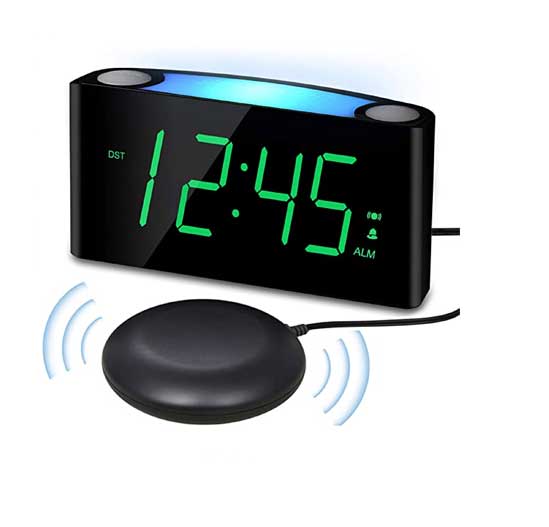 Good gifts for old people who are hard of hearing - Vibrating Alarm Clock. Good gifts for old people who are hard of hearing - Vibrating Alarm Clock.